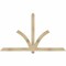 Ekena Millwork Redmond Rough Sawn Timber Gable Bracket, Douglas Fir, 84"W x 49"H x 4"D x 4"F, 14/12 Pitch GBW084X49X0404RED00RDF - alternate 1